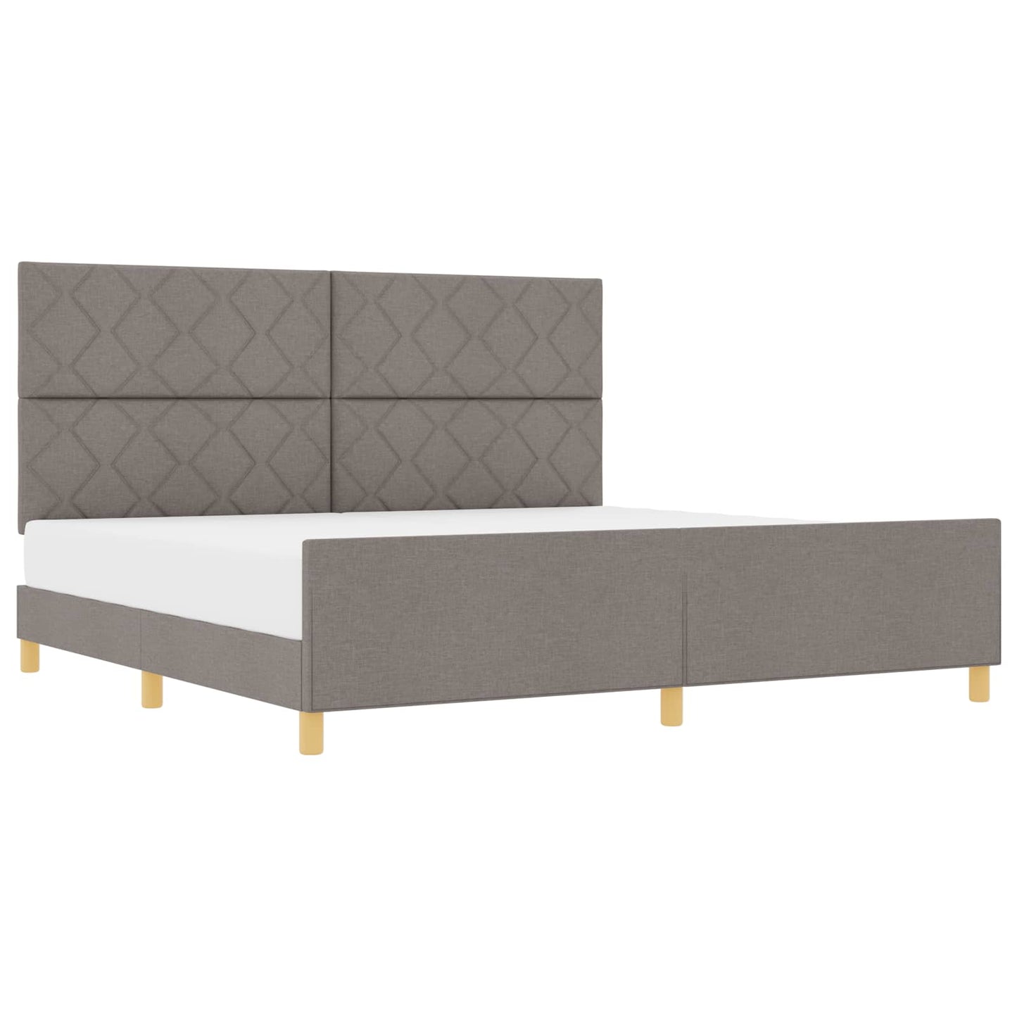 Struttura del letto con testiera Talpa 200 x 200 cm Tessuto