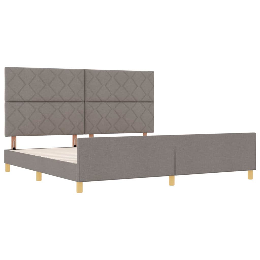 Struttura del letto con testiera Talpa 200 x 200 cm Tessuto
