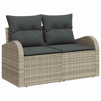 Set Divano da Giardino 7 pcs Grigio chiaro e grigio scuro