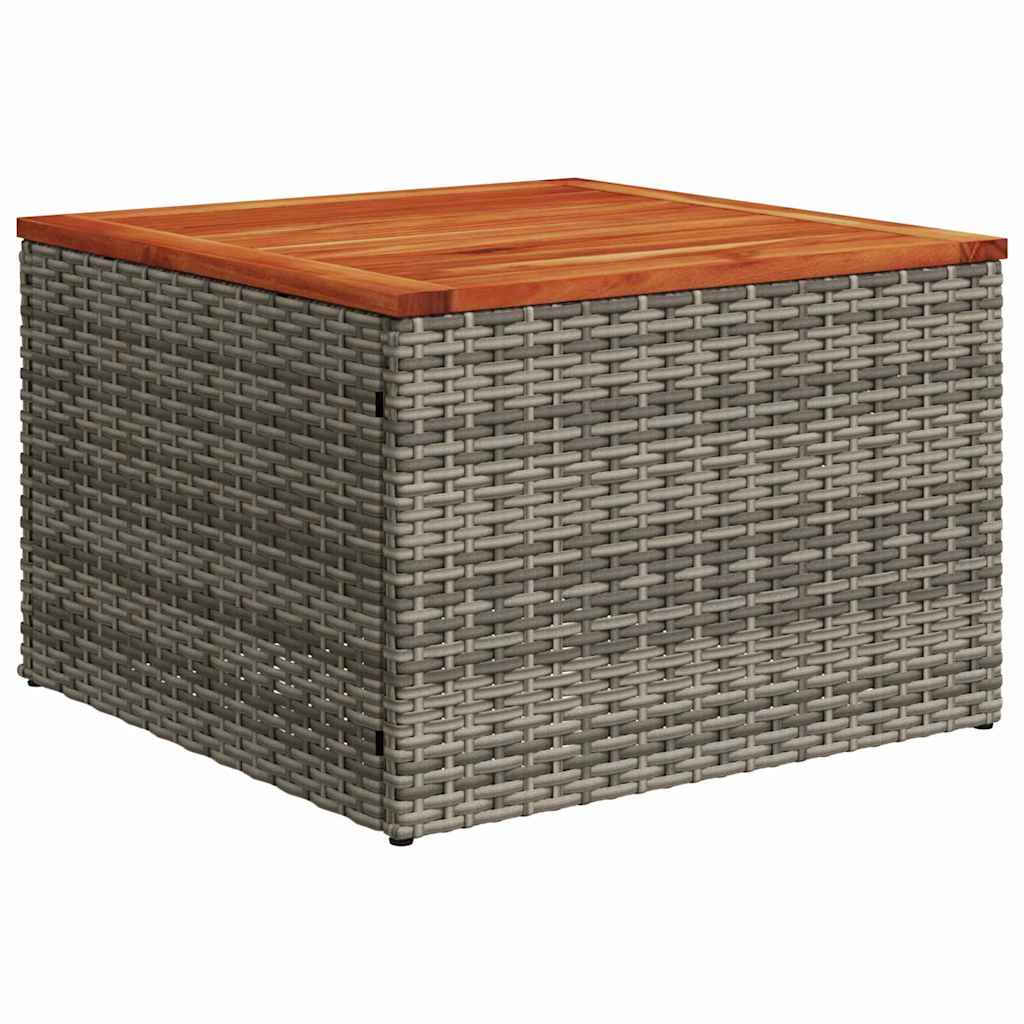 Set Divano da Giardino 10 pcs Grigio polyrattan