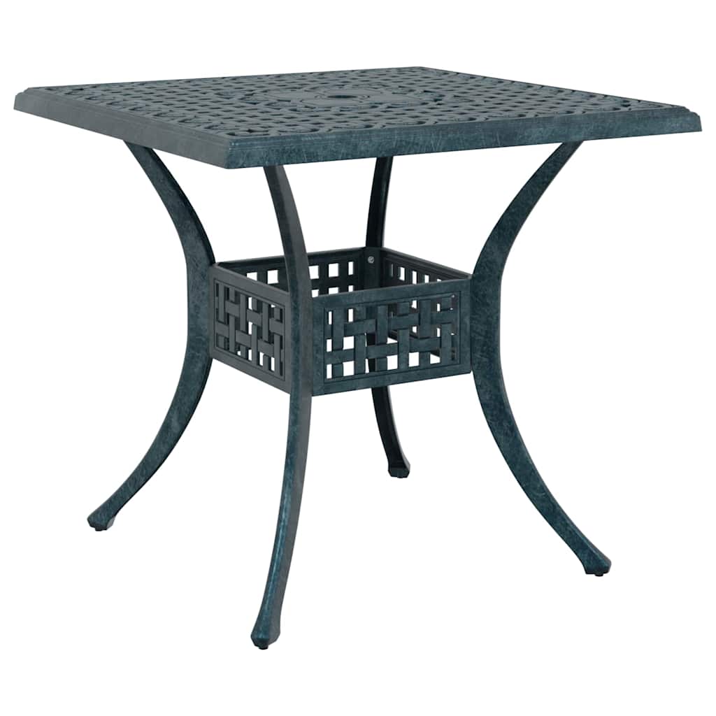 Set da Pranzo per Giardino 3 pcs Verde Alluminio
