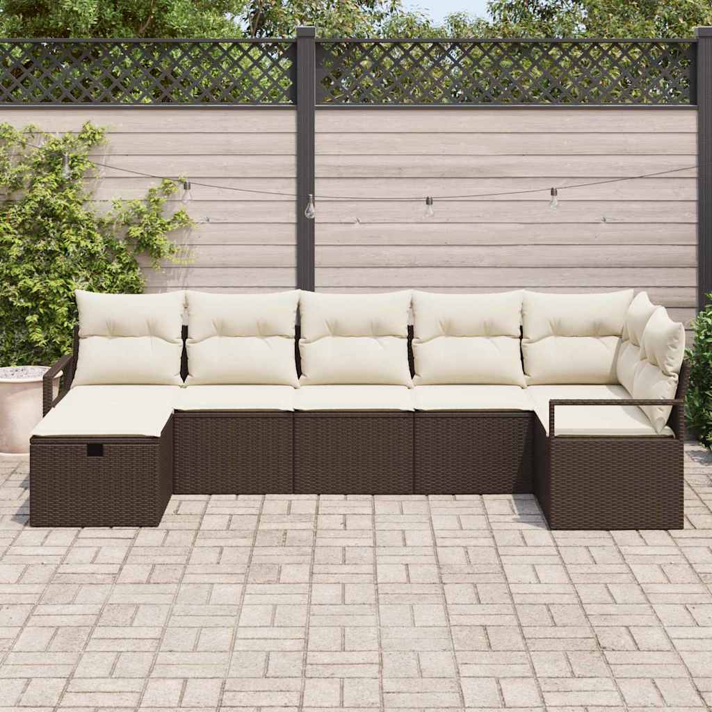 Set di divani con cuscino 4 pcs polyrattan
