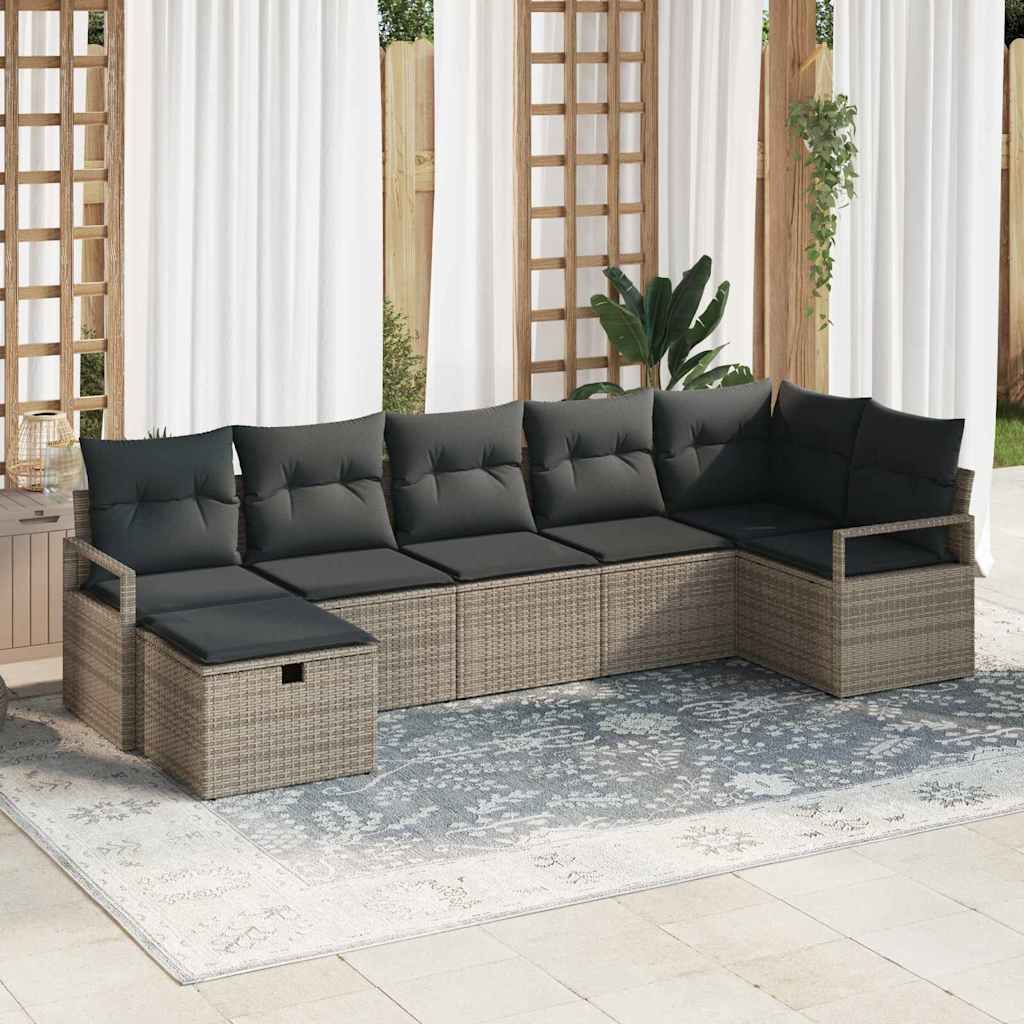 Set di divani con cuscino 5 pcs polyrattan