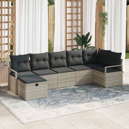Set di divani con cuscino 5 pcs polyrattan
