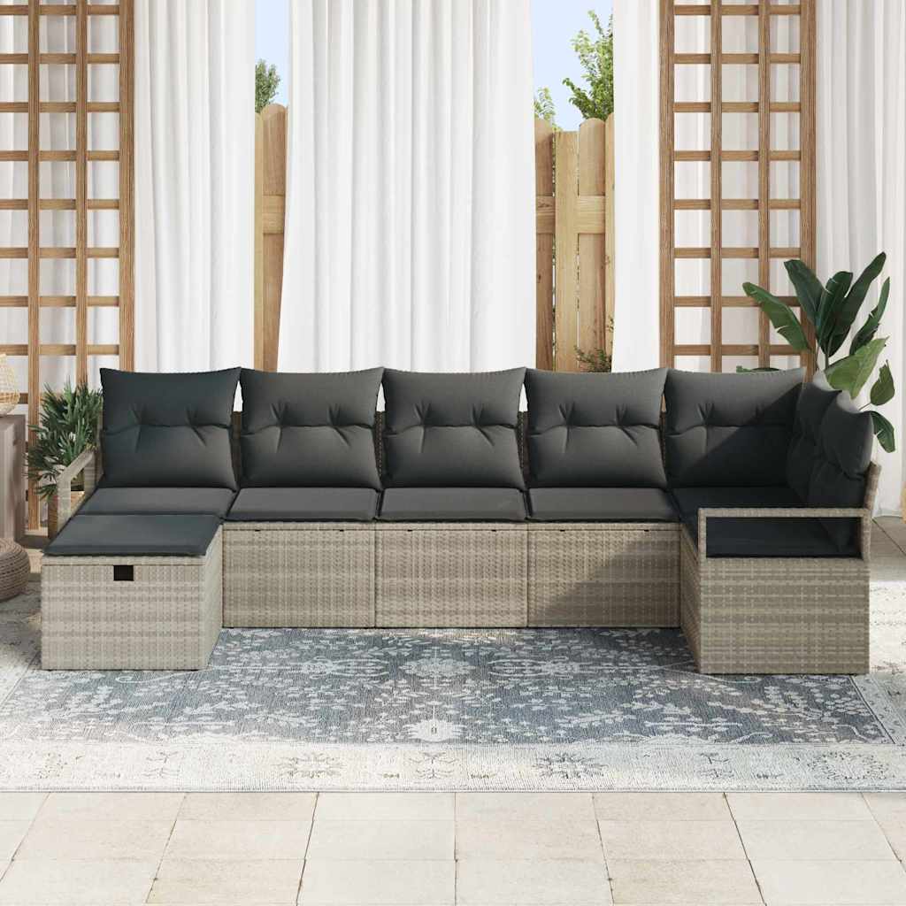 Set di divani con cuscino 5 pcs polyrattan