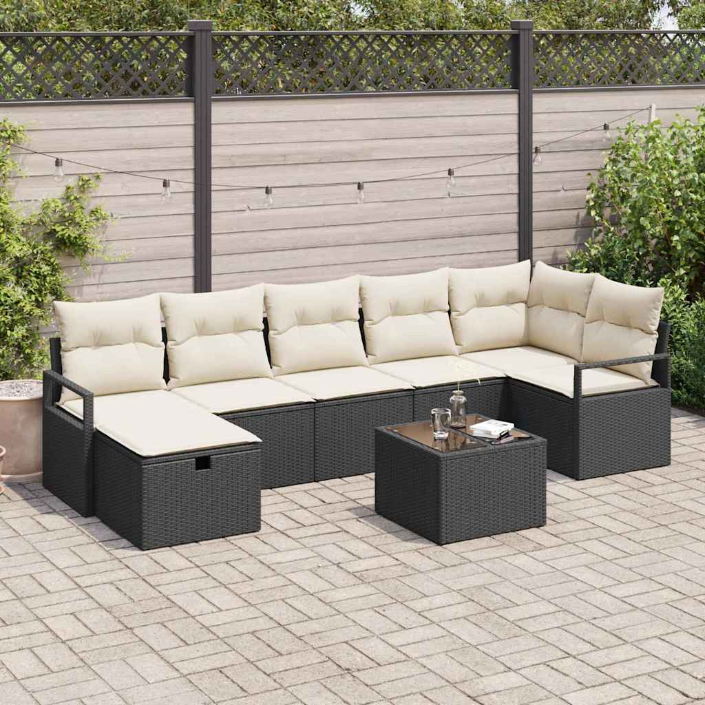 Set di divani con cuscino 4 pcs polyrattan