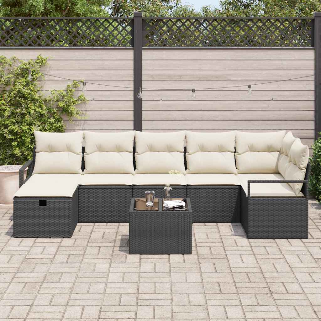 Set di divani con cuscino 4 pcs polyrattan