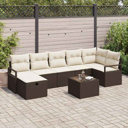 Set di divani con cuscino 5 pcs polyrattan