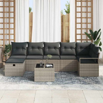 Set di divani con cuscino 4 pcs polyrattan
