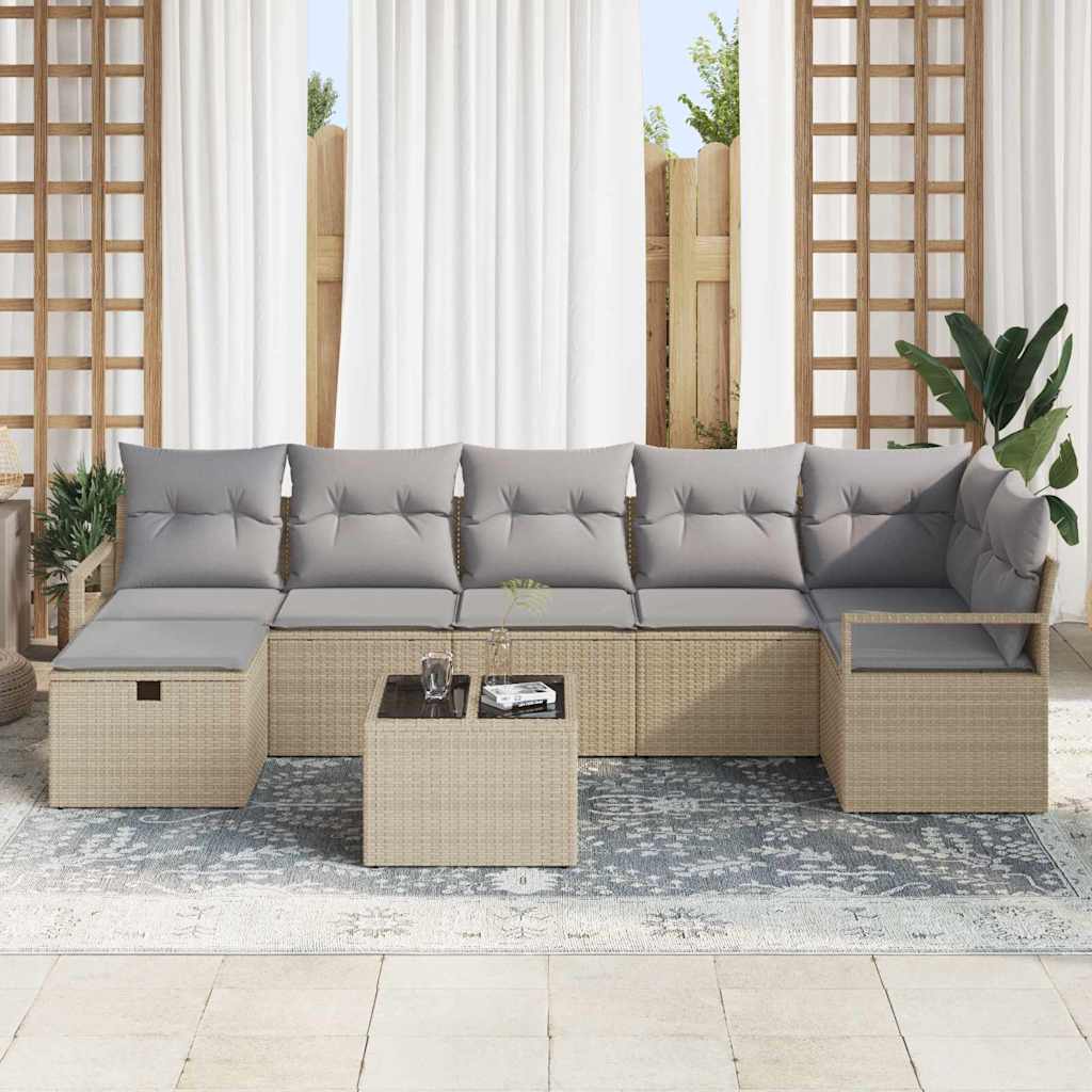 Set di divani con cuscino 5 pcs polyrattan