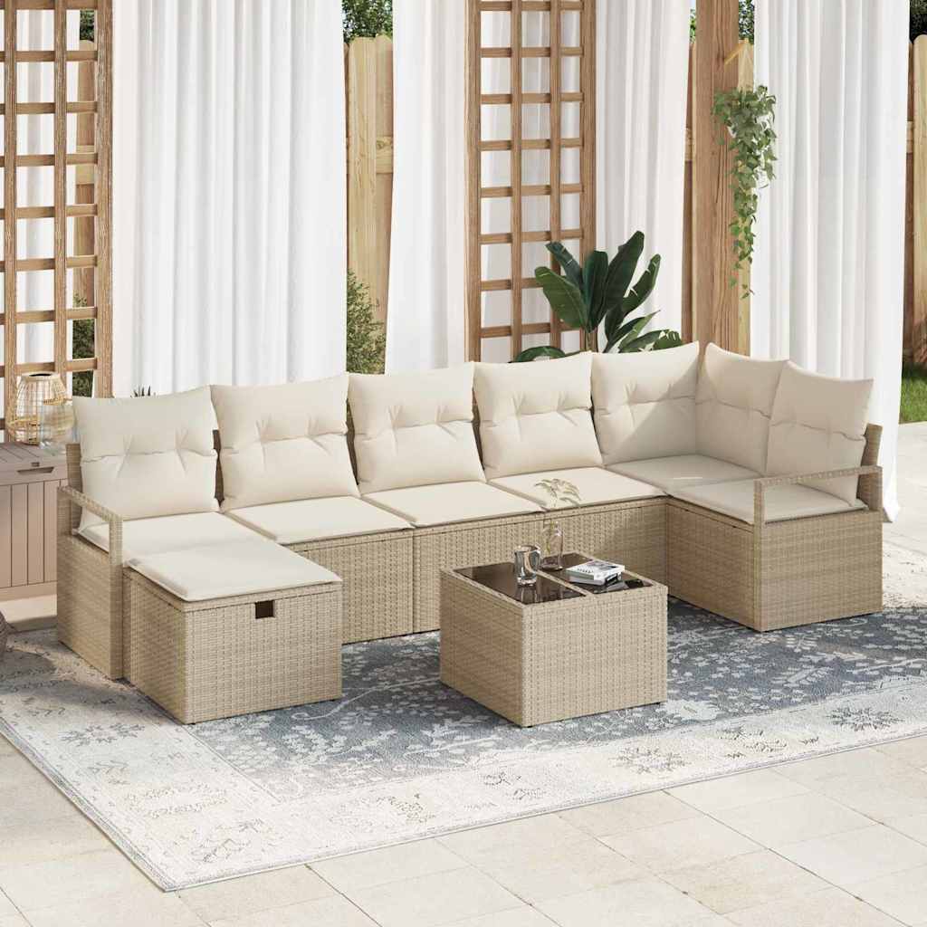 Set di divani con cuscino 4 pcs polyrattan