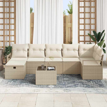 Set di divani con cuscino 4 pcs polyrattan