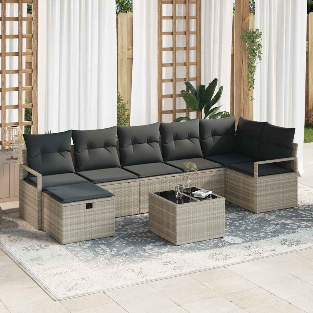 Set di divani con cuscino 4 pcs polyrattan