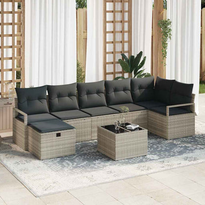 Set di divani con cuscino 4 pcs polyrattan