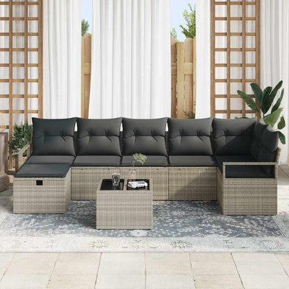 Set di divani con cuscino 4 pcs polyrattan