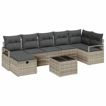 Set di divani con cuscino 4 pcs polyrattan