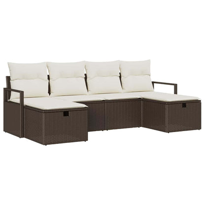 Set di divani con cuscino 5 pcs polyrattan