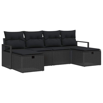 Set di divani con cuscino 5 pcs polyrattan
