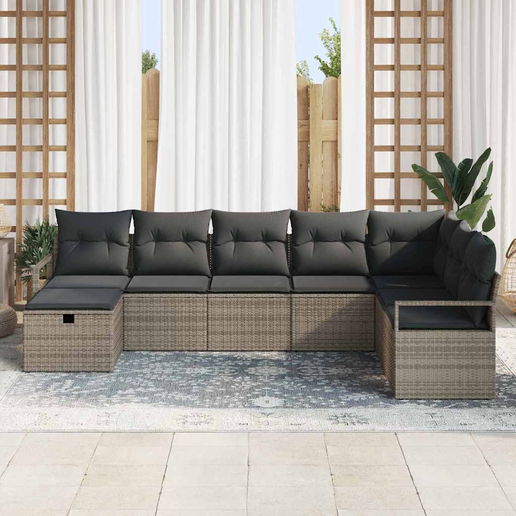 Set di divani con cuscino 5 pcs polyrattan