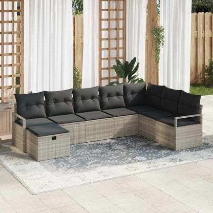 Set di divani con cuscino 6 pcs polyrattan
