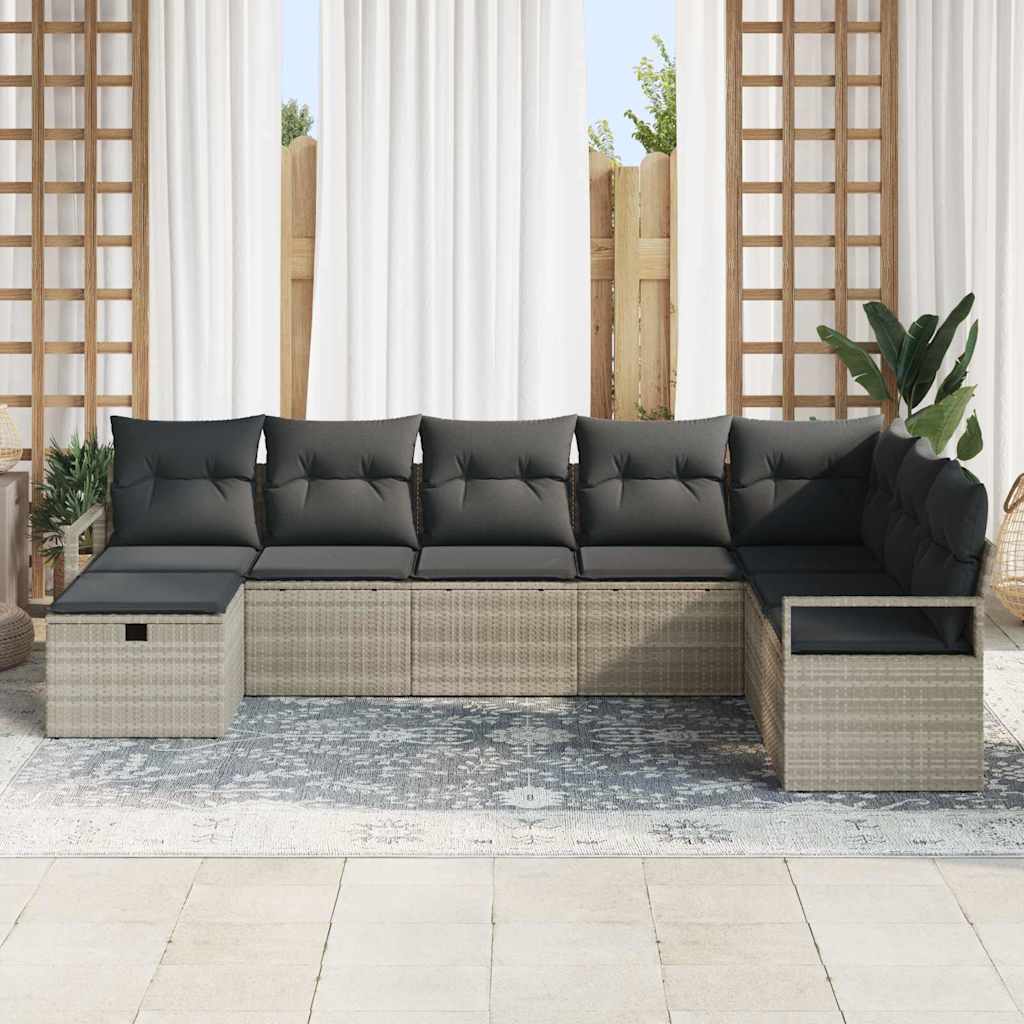 Set di divani con cuscino 6 pcs polyrattan