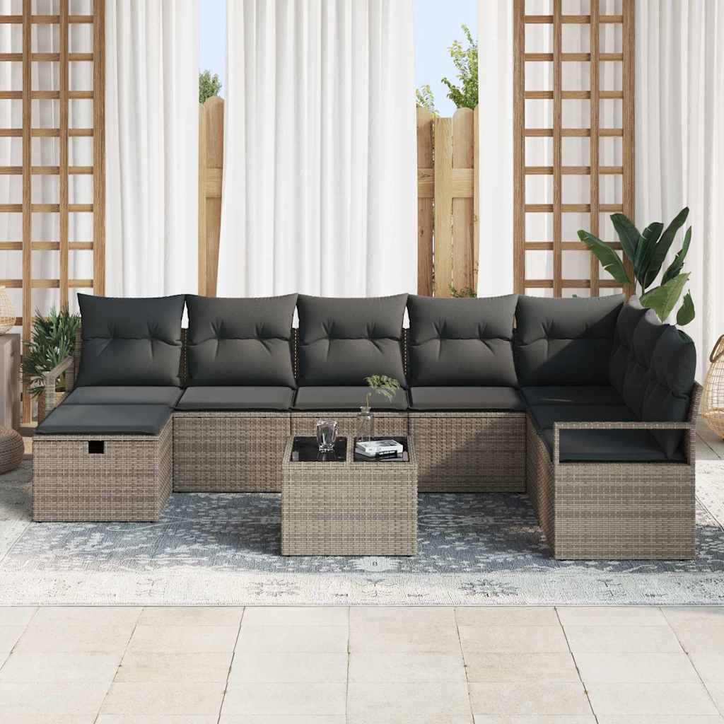 Set di divani con cuscino 6 pcs polyrattan