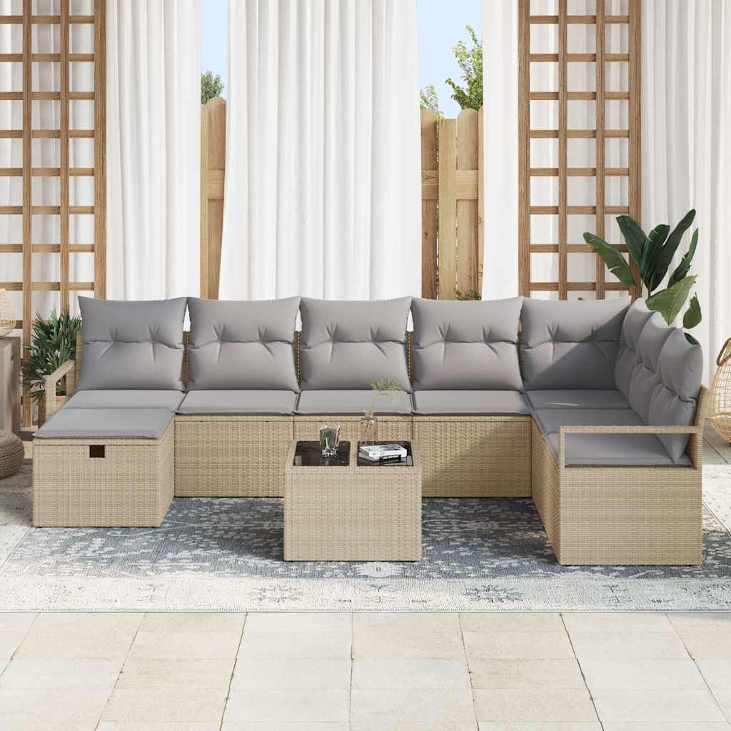 Set di divani con cuscino 5 pcs polyrattan