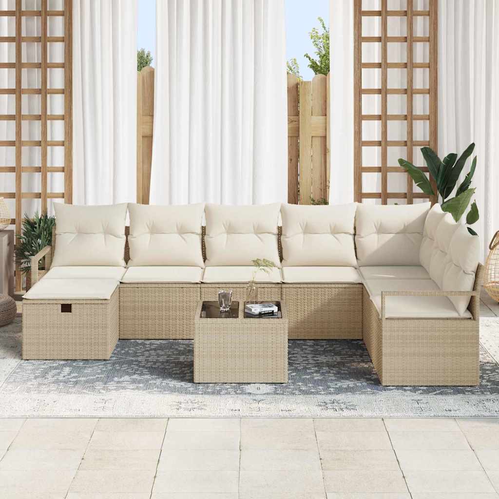 Set di divani con cuscino 5 pcs polyrattan