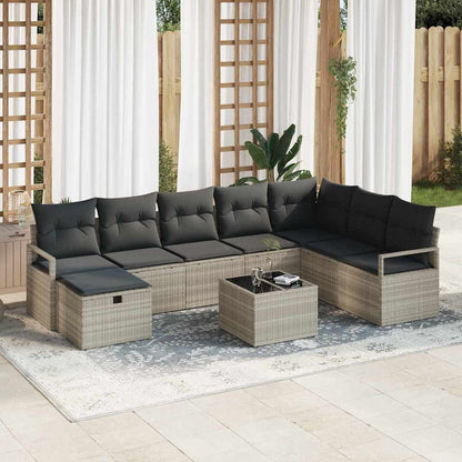 Set di divani con cuscino 5 pcs polyrattan