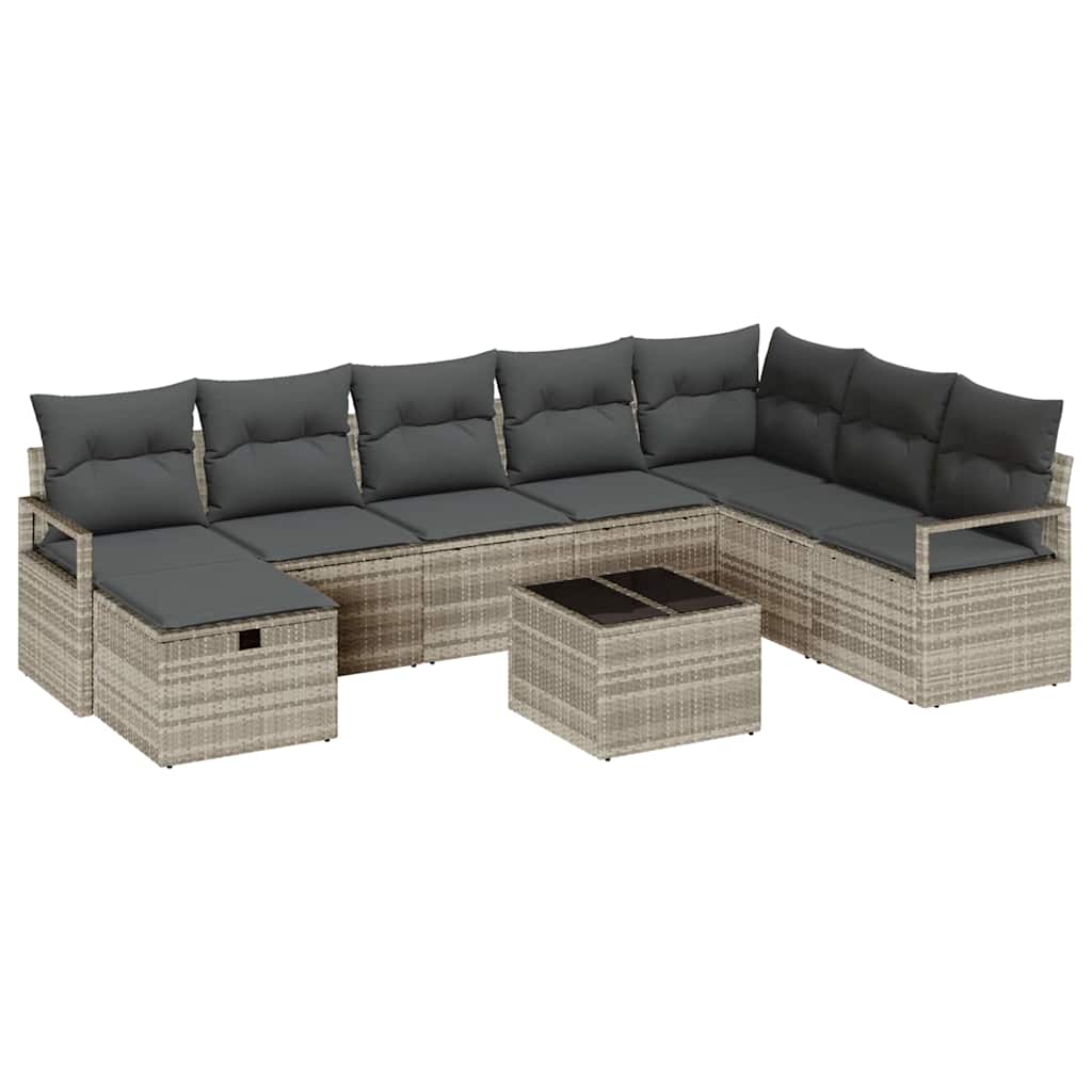 Set di divani con cuscino 5 pcs polyrattan