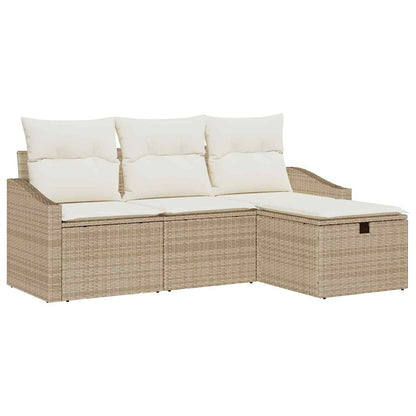 Set di divani con cuscino 4 pcs polyrattan