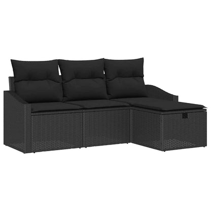Set di divani con cuscino 4 pcs polyrattan