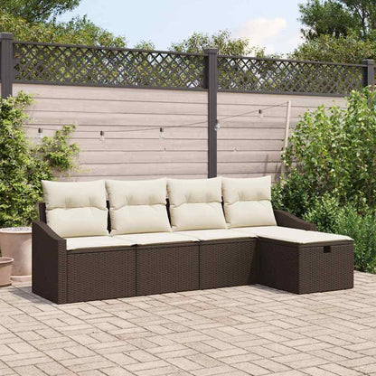 Set di divani con cuscino 5 pcs polyrattan