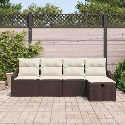 Set di divani con cuscino 5 pcs polyrattan