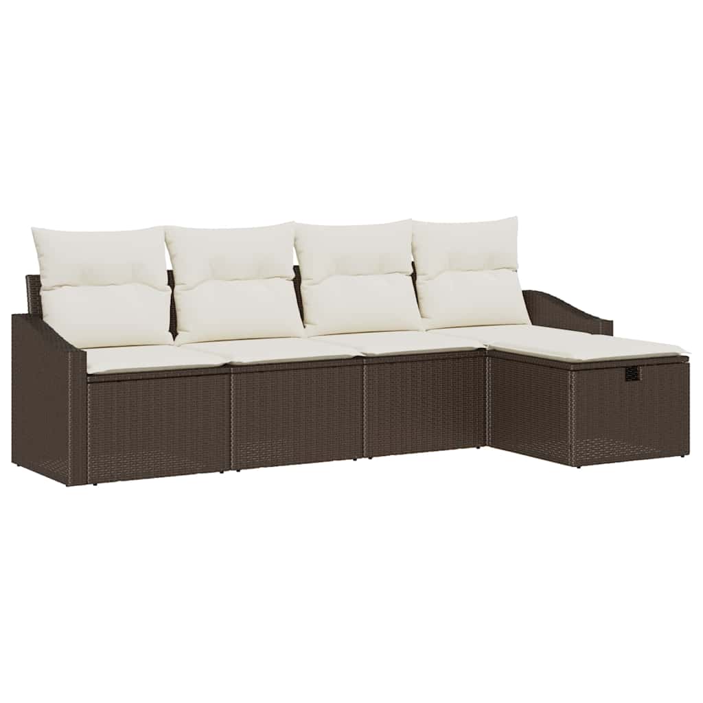 Set di divani con cuscino 5 pcs polyrattan