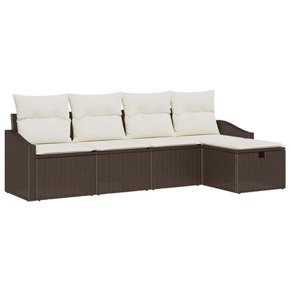 Set di divani con cuscino 5 pcs polyrattan