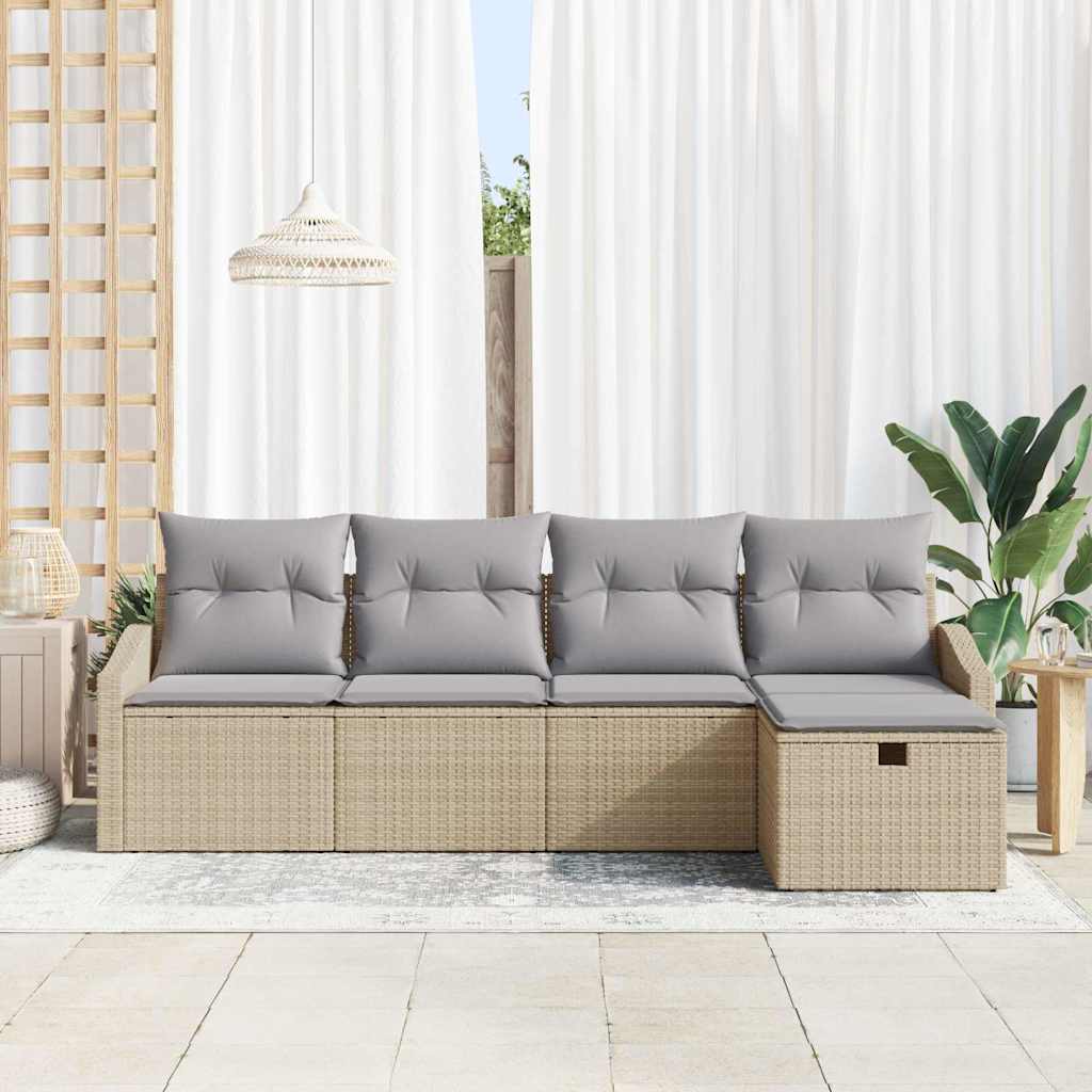 Set di divani con cuscino 6 pcs polyrattan