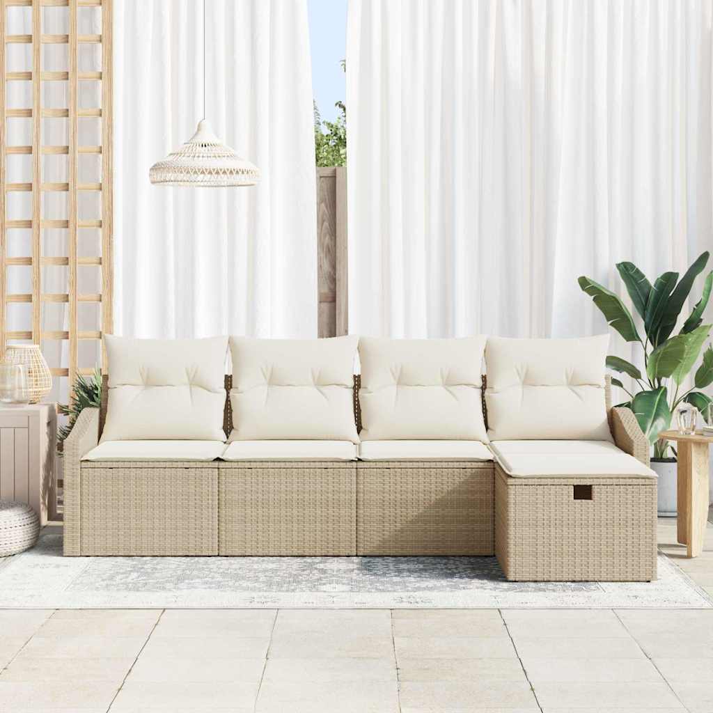 Set di divani con cuscino 6 pcs polyrattan