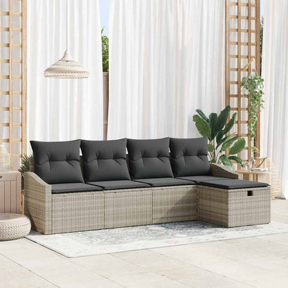 Set di divani con cuscino 6 pcs polyrattan