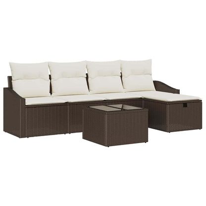 Set di divani con cuscino 6 pcs polyrattan