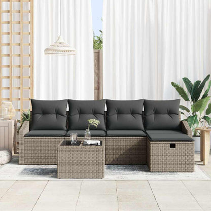 Set di divani con cuscino 5 pcs polyrattan