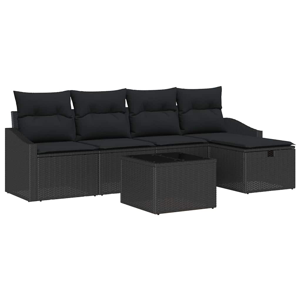 Set di divani con cuscino 6 pcs polyrattan