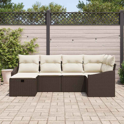 Set di divani con cuscino 6 pcs polyrattan