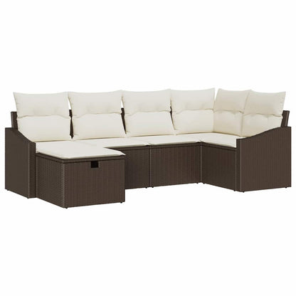 Set di divani con cuscino 6 pcs polyrattan