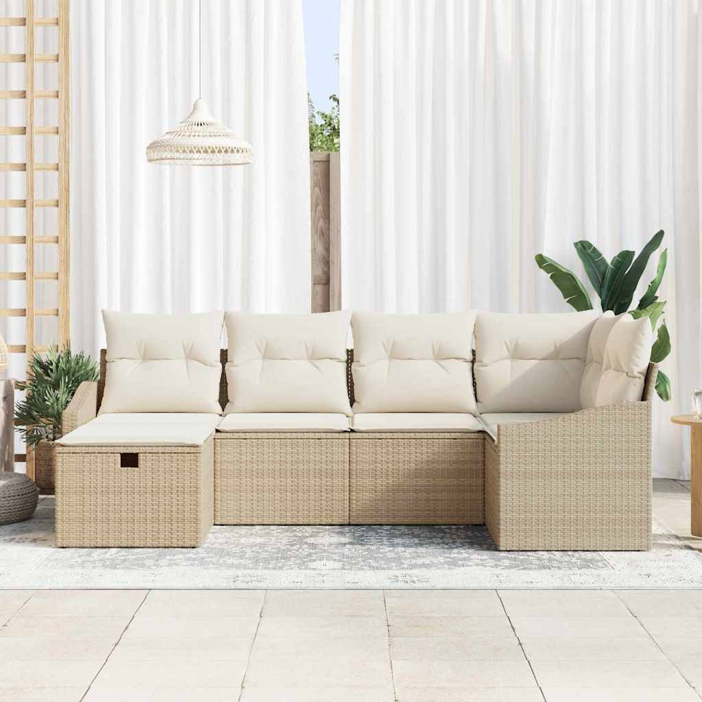Set di divani con cuscino 7 pcs polyrattan