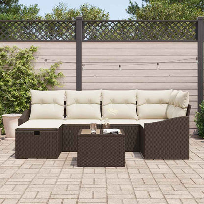 Set di divani con cuscino 6 pcs polyrattan