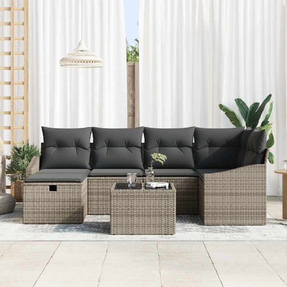 Set di divani con cuscino 7 pcs polyrattan