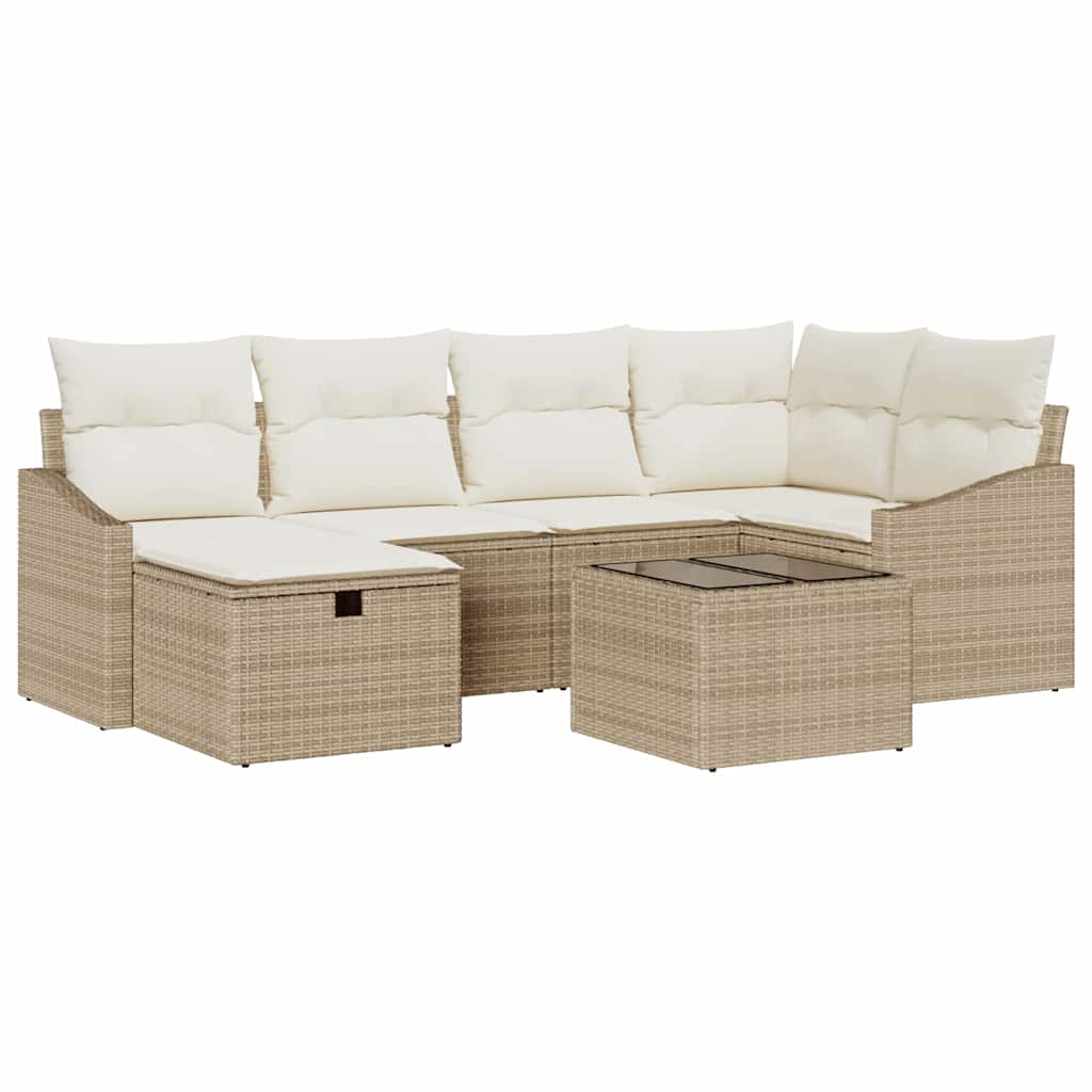 Set di divani con cuscino 6 pcs polyrattan