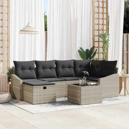 Set di divani con cuscino 6 pcs polyrattan