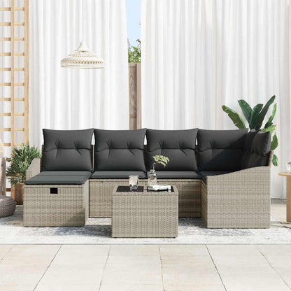 Set di divani con cuscino 6 pcs polyrattan